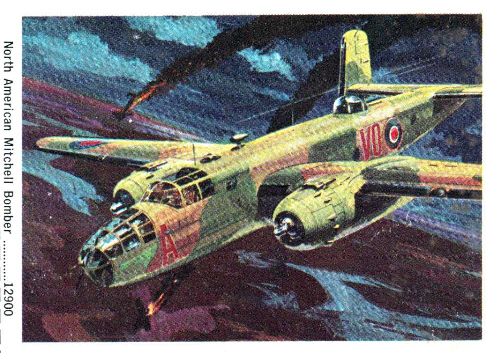 Air Lines NAA B-25 Mitchell card