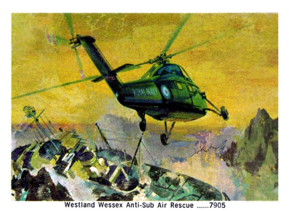 Air Lines Westland Wessex card