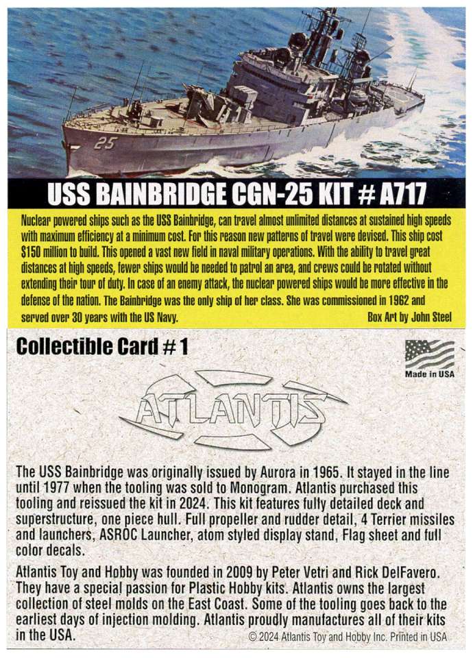 Atlantis #1 USS Bainbridge card