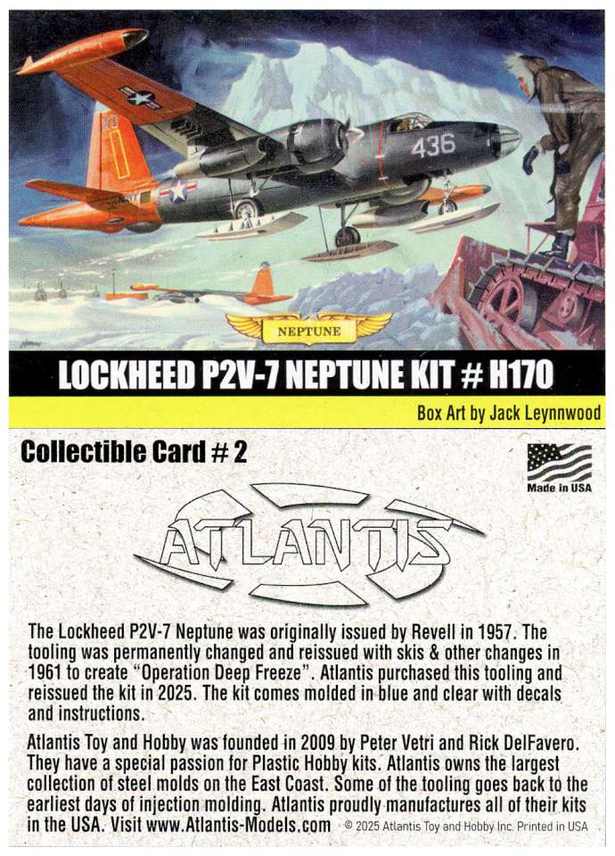 Atlantis #2 Lockheed P2V Neptune card