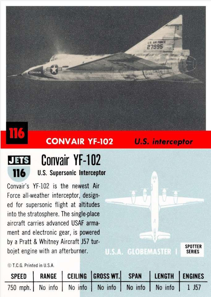 116 Convair YF-102 Delta Dagger