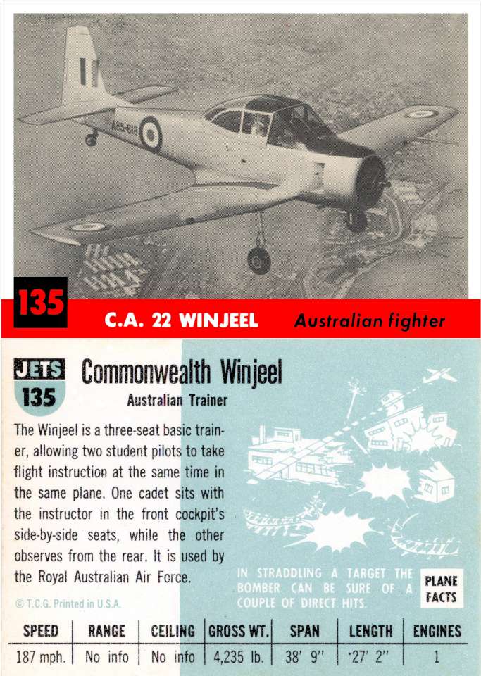 135 Commonwealth CA-22 Winjeel