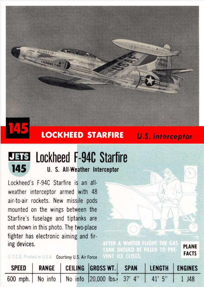 145 Lockheed F-94C Starfire