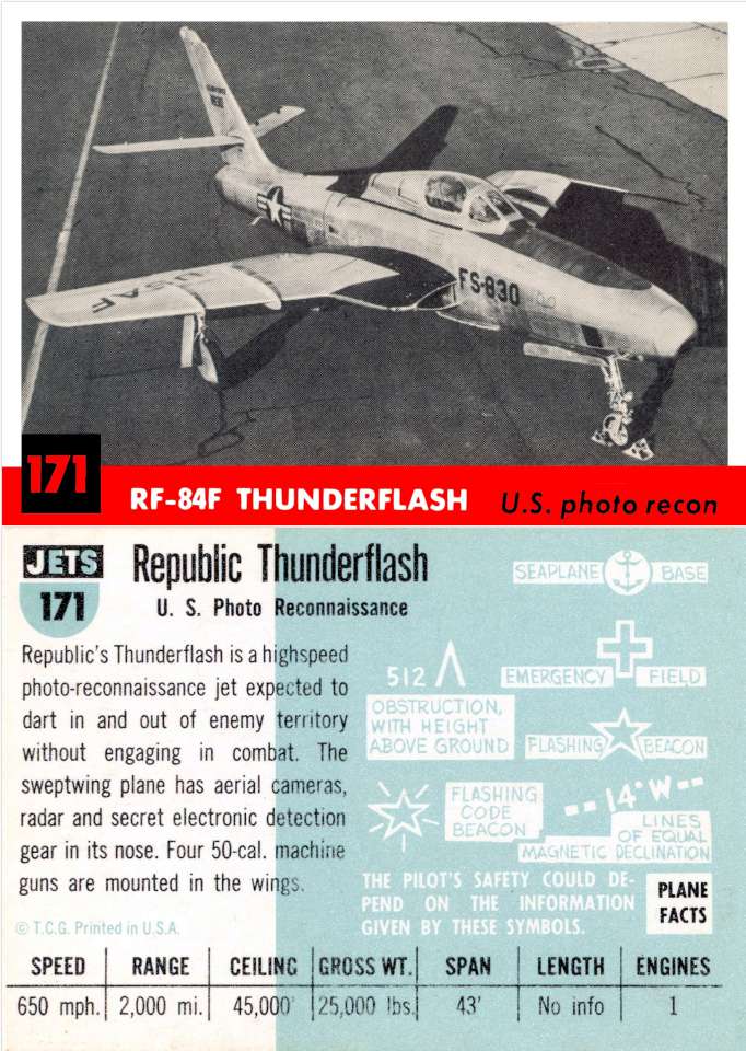 171 Republic RF-84F Thunderflash
