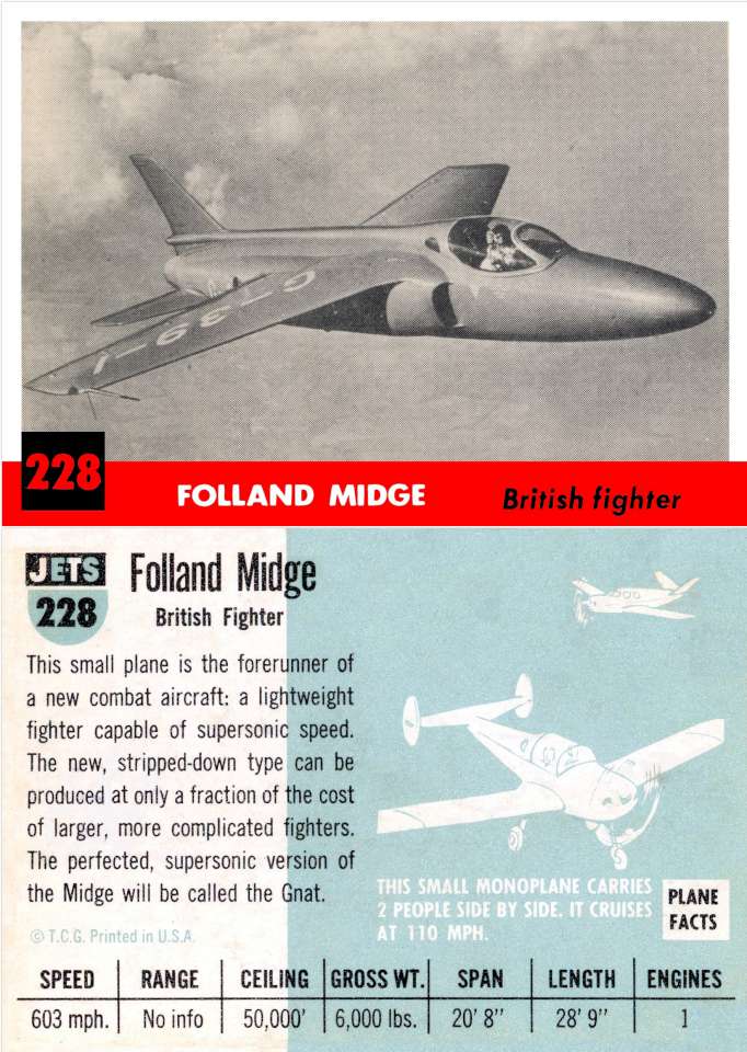 228 Folland Fo-139 Midge