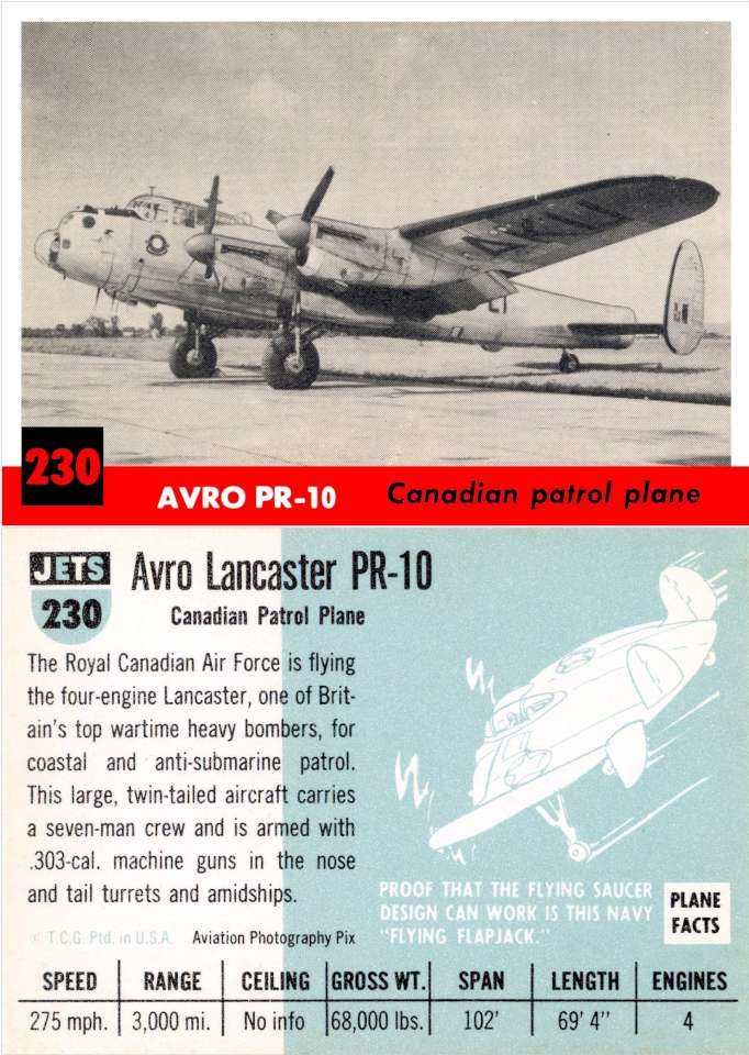 230 Avro Lancaster PR-10