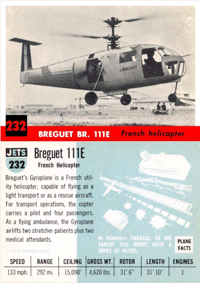 232 Breguet Br.111E Gyroplane