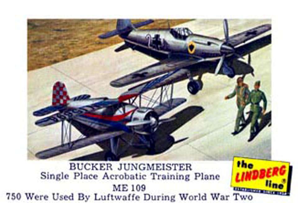 Lindberg Bucker & Me109 Card