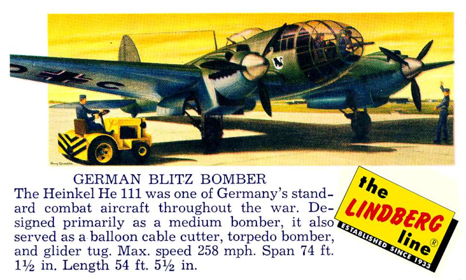 Lindberg Heinkel He-111 Blitz card