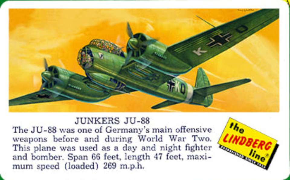 Lindberg Junkers Ju-88 Card