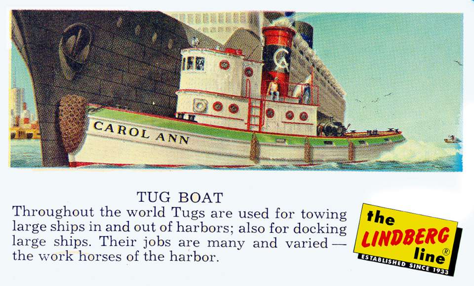 Lindberg Tug Boat 'Carol Ann' card