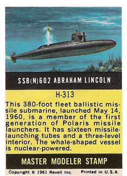 USS Abraham Lincoln sub mm stamp