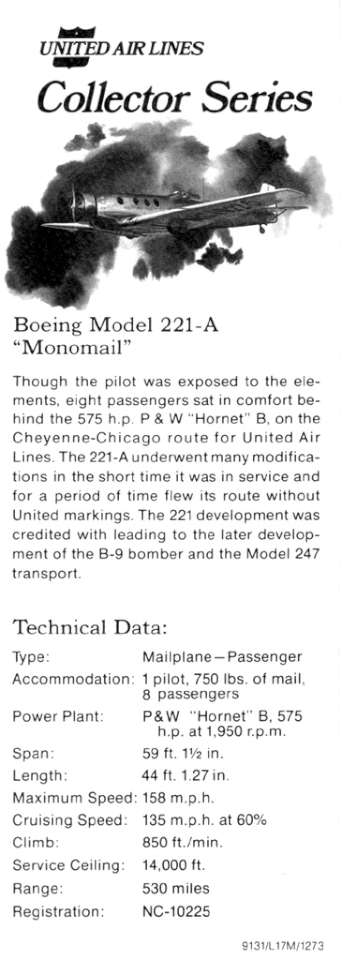 Boeing 221A specs-960