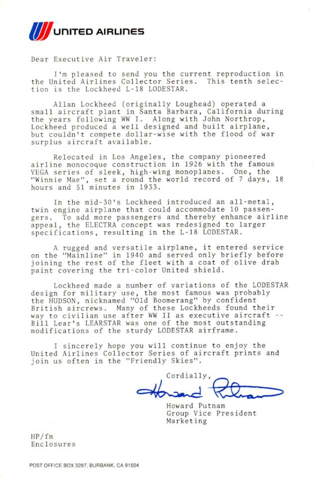 Lockheed Lodestar ltr-960