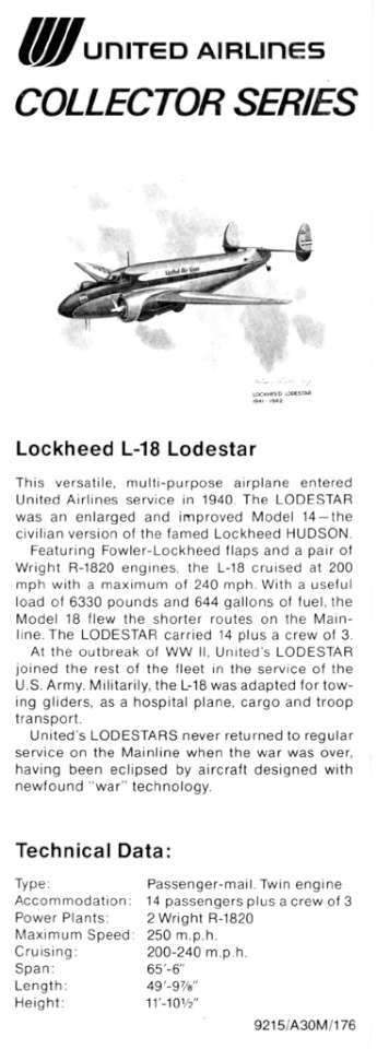 Lockheed Lodestar specs-960