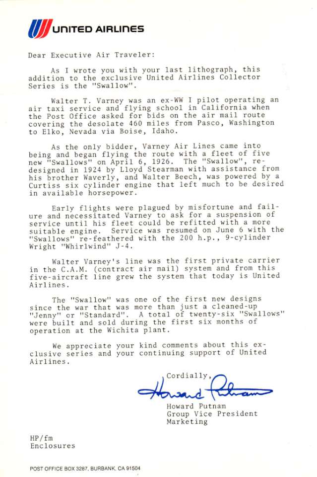 Swallow Mailplane ltr-960