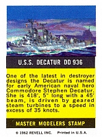 USS Decatur mm stamp