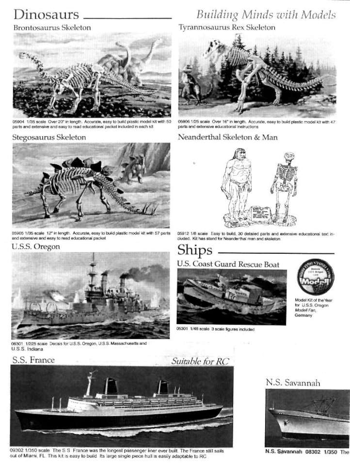 Glencoe Ship Model, N.S. Savanah France 1 /350 open box plus extra half