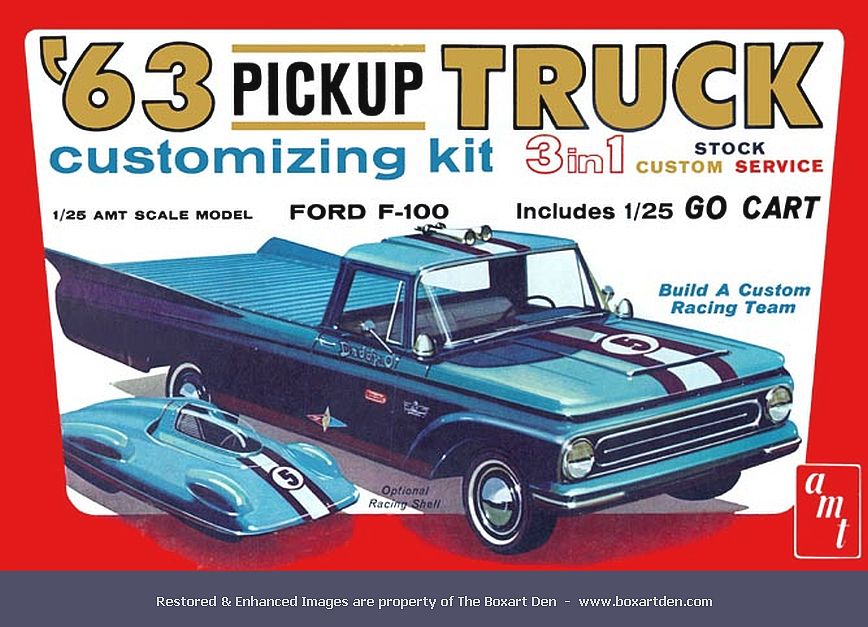 AMT '63 3 in 1 Ford F-100 Customizing w Go Cart