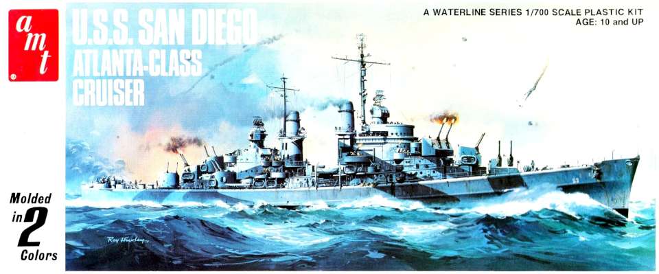 AMT USS San Diego cruiser