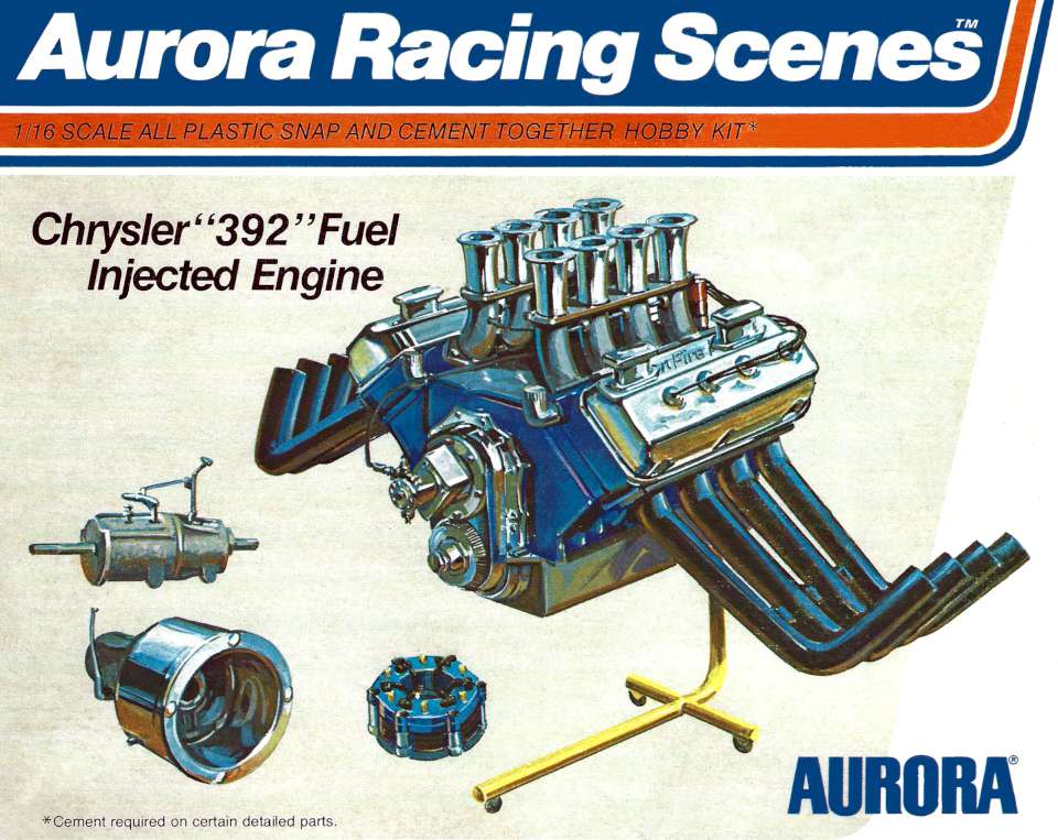Aurora Racing Scenes Chrysler 392 engine