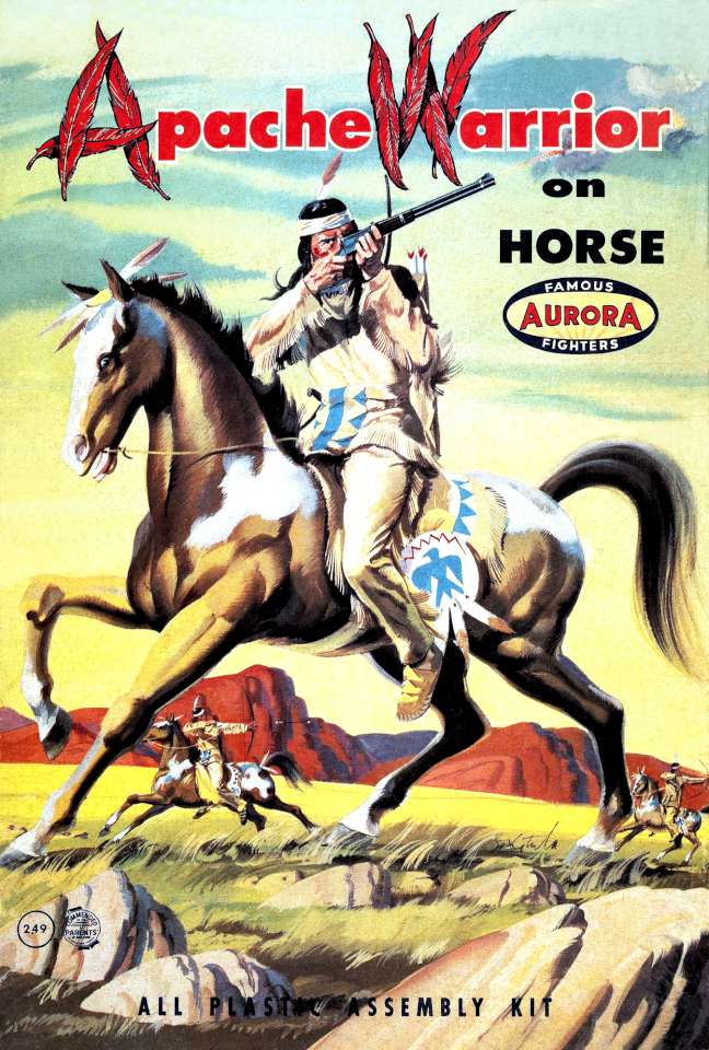 Aurora Apache Warrior on Horse