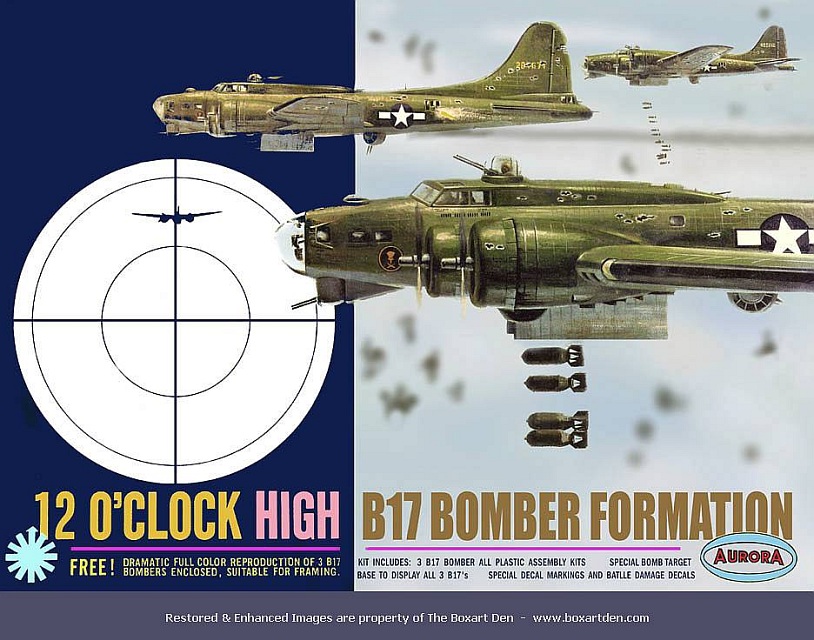 Aurora 12 0'Clock High B-17 Bomber Formation