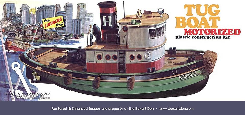Lindberg Tug Boat Hercules '70's