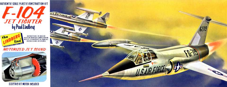 Lindberg Lockheed F-104 Jet Fighter