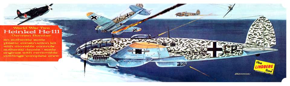Lindberg Heinkel He-111 German Bomber