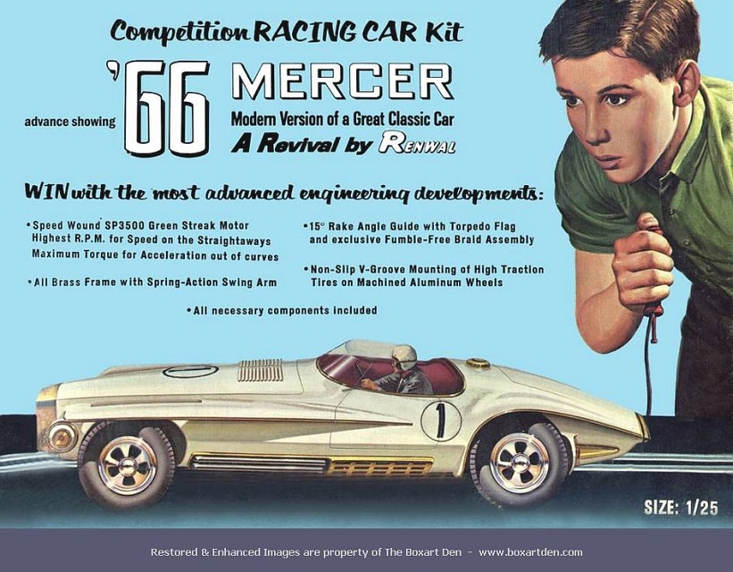 Renwal '66 Mercer Racing Car Kit
