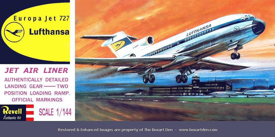 Revell-Germany Boeing 727 Lufthansa 1st Box