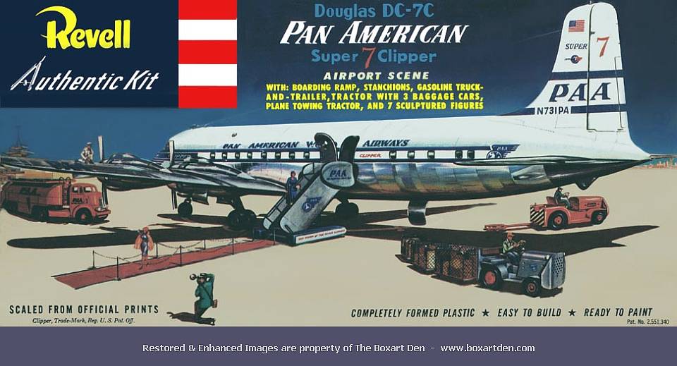Revell Douglas DC-7 Pan Am Airport Scene