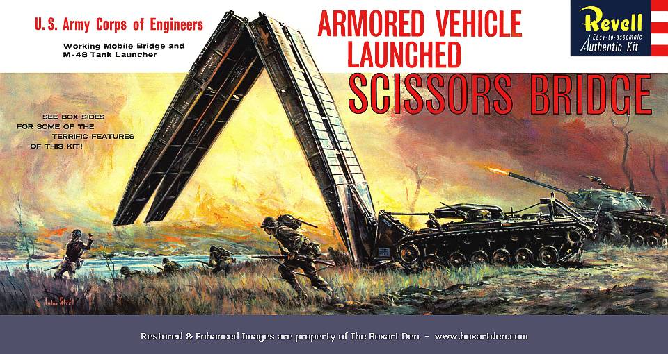 Revell Armored Vehicle Launched Scissors Bridge '60s