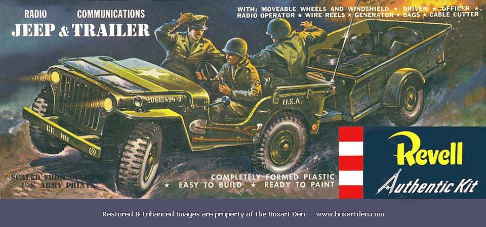 Revell Radio Jeep & Communications Trailer S