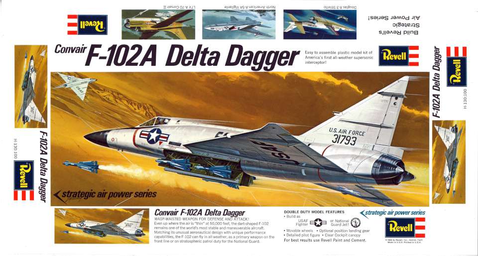 Revell Convair F-102A Delta Dagger 1968