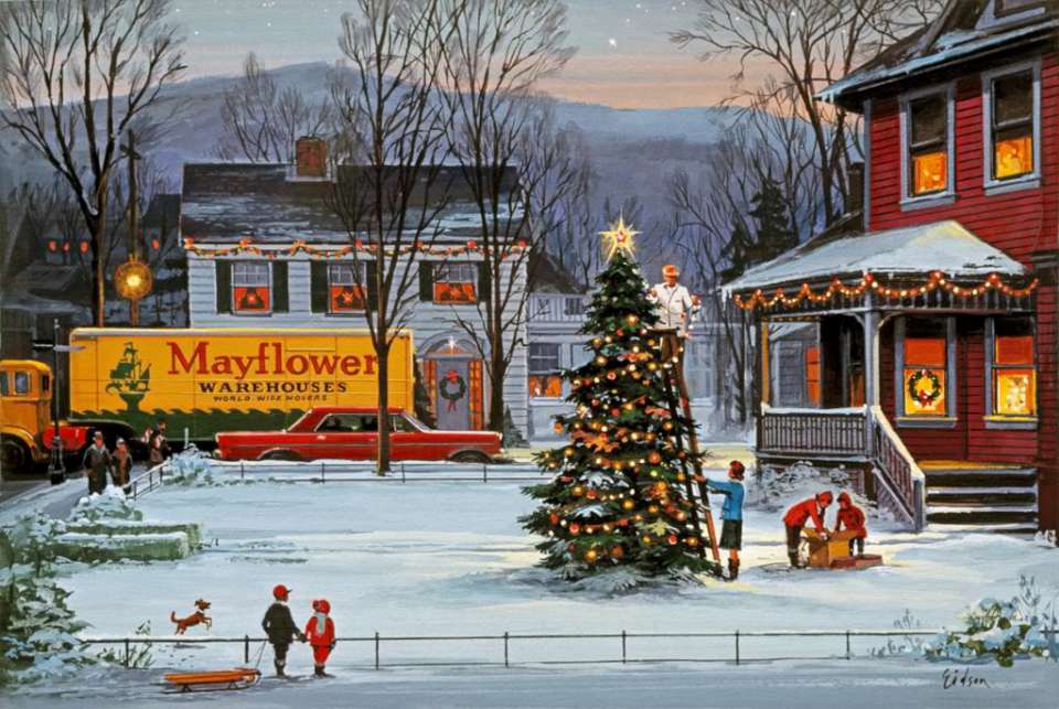 Mayflower Christmas card