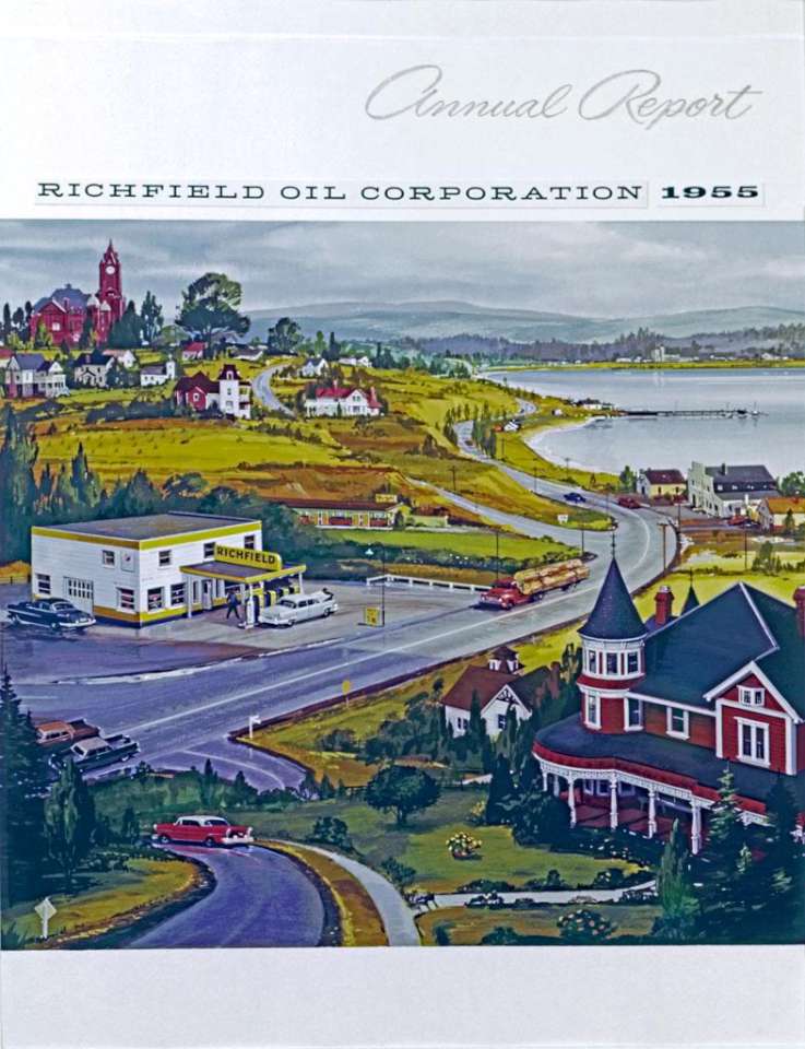 Richfield Annual Report cover 1955 alt