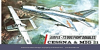 Airfix Cessna and MIG 21 T3