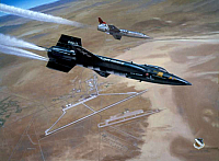 NAA X-15 & Lockheed F-104 high key-960