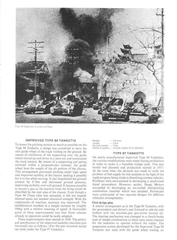 Japanese Combat Cars & Light Tanks 54 Page 19-960
