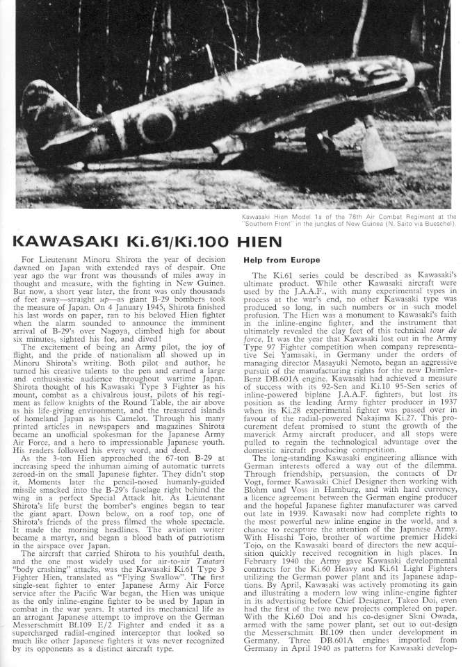 21 Kawasaki Ki-61 & Ki 100 Hien Page 05-960