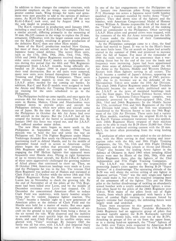 21 Kawasaki Ki-61 & Ki 100 Hien Page 10-960
