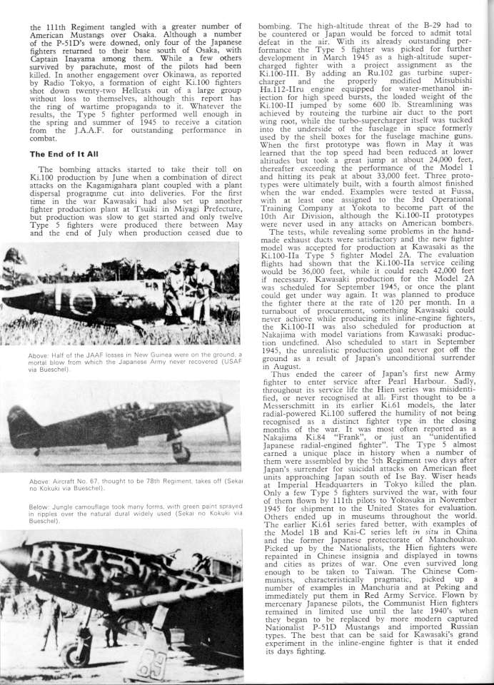 21 Kawasaki Ki-61 & Ki 100 Hien Page 16-960