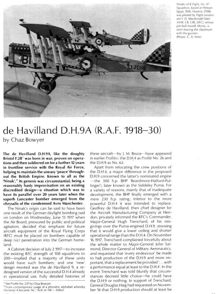 De Havilland DH9A (Post-War) (248) Page 02-960