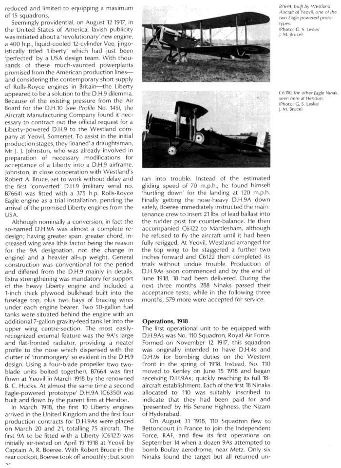 De Havilland DH9A (Post-War) (248) Page 03-960