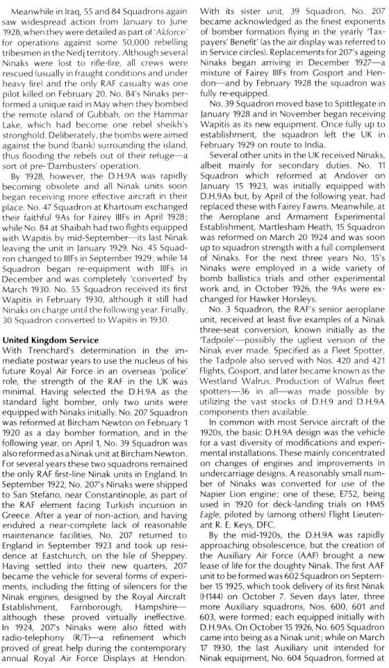 De Havilland DH9A (Post-War) (248) Page 21-960