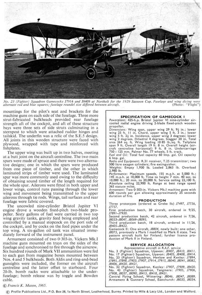 Gloster Gamecock (33) Page 12-960