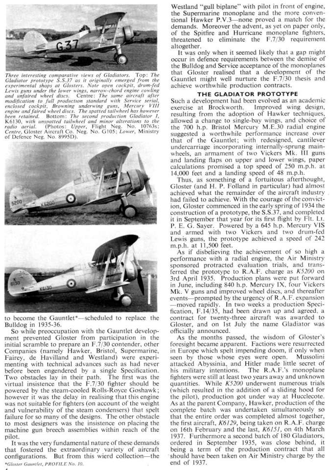 Gloster Gladiator (98+) Page 04-960