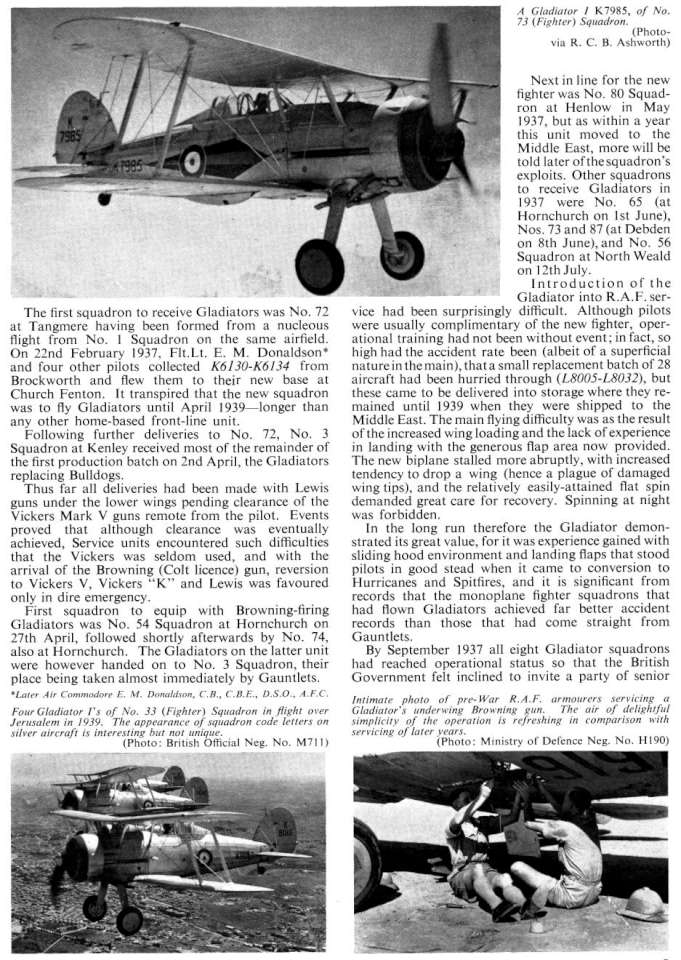 Gloster Gladiator (98+) Page 05-960